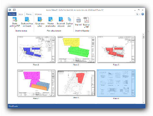 Con Active Takeoff, la medición de planos en pantalla es instantánea.